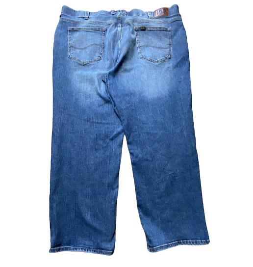 Lee Extreme Men's Relaxed Straight Leg Light Wash Jeans Blue (Size: 46 x 29)