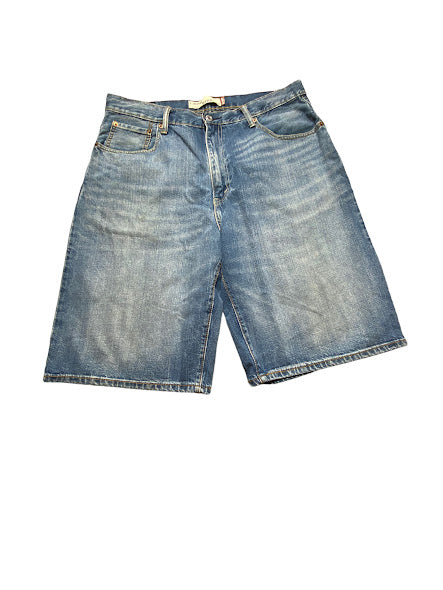 Levi's 569 Men's Relaxed Straight Medium Wash Jean Shorts Blue (Size: 36)