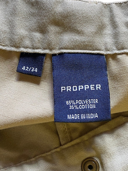 Propper Public Tactical Men's Ripstop BDU Cargo Trousers Khaki (Size: 42 x 30)