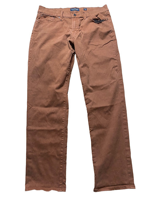 Lucky Brand Men's 363 Straight Leg Jeans Rust Brown (Size: 34 x 32)