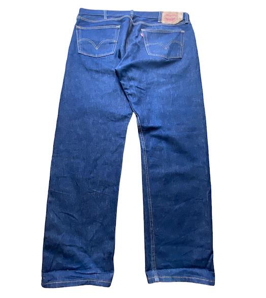 Levi's 501 Men's Original Straight Button Fly Jeans Blue (Size: 42 x 34)