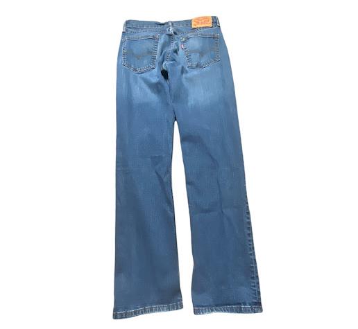 Levi's 514 Men's Straight Fit Flex Medium Wash Jeans Blue (Size: 30 x 32)