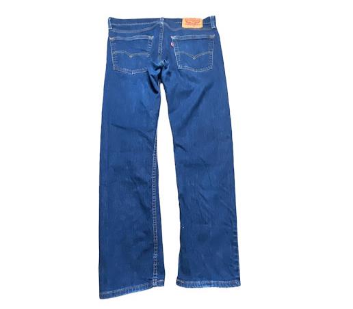 Levi's 513 Men's Slim Straight Flex Medium Wash Jeans Blue (Size: 31 x 30)