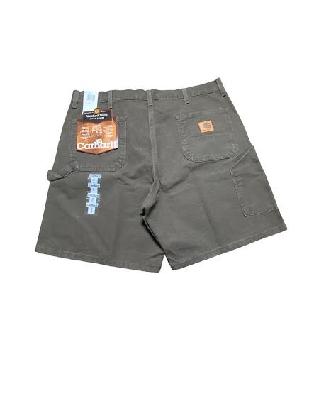 Carhartt Men's 4-Pockets Washed Duck Work Shorts Brown (Size: 42 X 8)