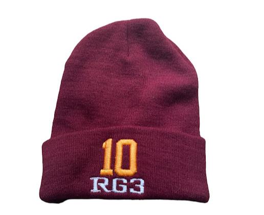 Washington Redskins Men's NFL Men's 10 RG3 Beanie Burgundy (Size: One Size)