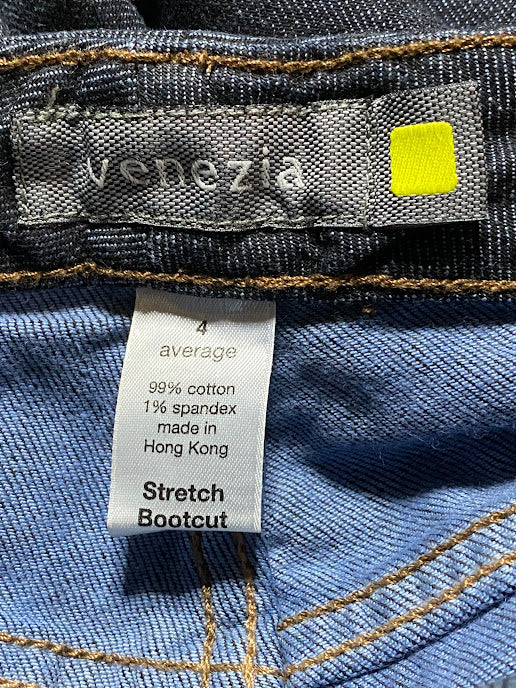 Venezia Women's Bootcut Stretch Dark Wash Jeans Blue (Size: 4)