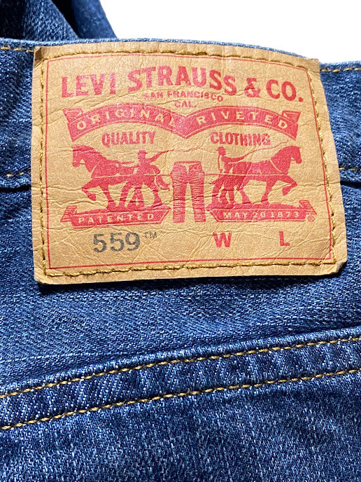 Levi's 559 Men's Relaxed Straight Fit Dark Wash Jeans Blue (Size: 48 x 30)