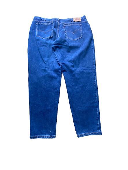 Levi's 550 Women's Tapered Leg Vintage Dark Wash Jeans Blue (Size: 24M)