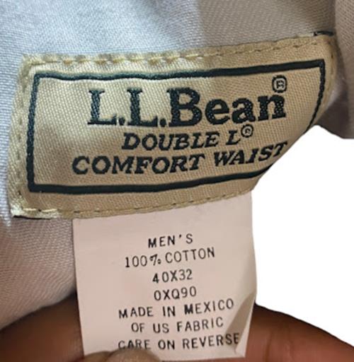 L.L. Bean Men's Double L Comfort Waist Dark Wash Jeans Black (Size: 40 x 32)