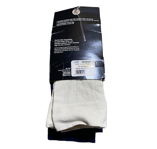 George Women's 5 Pack Trouser Socks Blue/Beige (Size: 4-10)