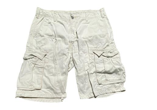 Levi Strauss Men's 6-Pockets Cargo Shorts Off White (Size: 33 x 11)