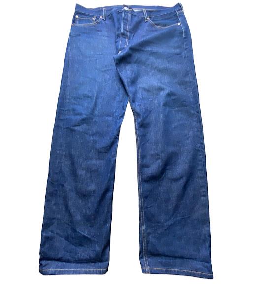 Levi's 501 Men's Original Straight Button Fly Jeans Blue (Size: 42 x 34)