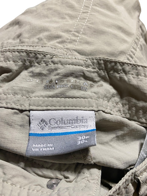 Columbia Sportswear Co. Men's Sun Protection 6 Pocke Pants Beige (Size: 30 X 30)