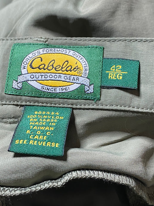 Cabela's Men's Outdoor Gear 5-Pocket Belted Shorts Olive Green (Size: 42R) NWT