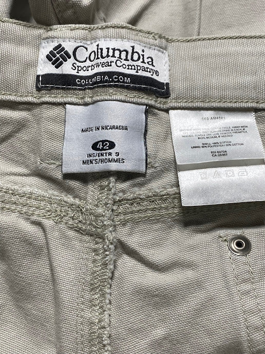 Columbia Sportswear Men's Shore 6-Pocket Cargo Shorts Khaki (Size: 42 X 9) NWT