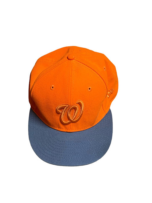 Washington Nationals Men's MLB Genuine Baseball Cap Orange (Size: S-M/L)