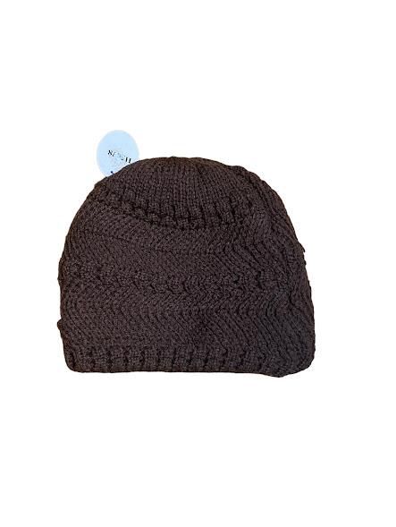 Style & Fashion Women Knit Warm Beanie Brown (Size: One Size)