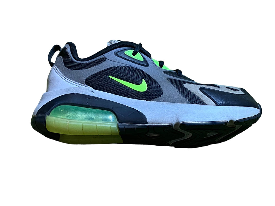 Nike Air Max 200 'Grey Electric Green' Running Shoes Boys (Size: 7y) AT5627-006