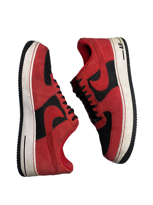 Nike Air Force 1 Lo Reverse Bred Suede Basketball Shoes Men (Sz: 13) 488298-619