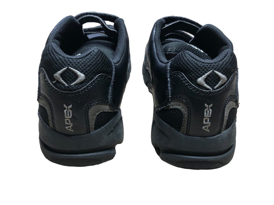 Apex Ambulator Athletic Conform Double Strap Black Active Shoes Men (Sz: 10 XW)
