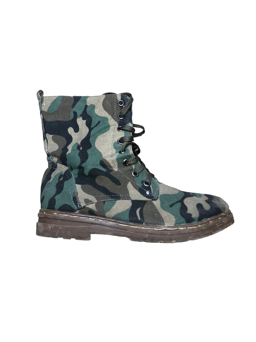 Carrini CA Collection Green Camo Army Fashion Boots Shoes Women's (Size: 9)