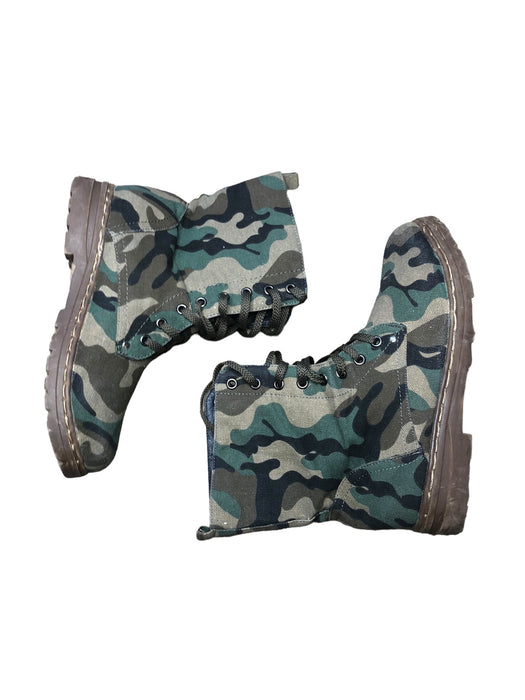 Carrini CA Collection Green Camo Army Fashion Boots Shoes Women's (Size: 9)