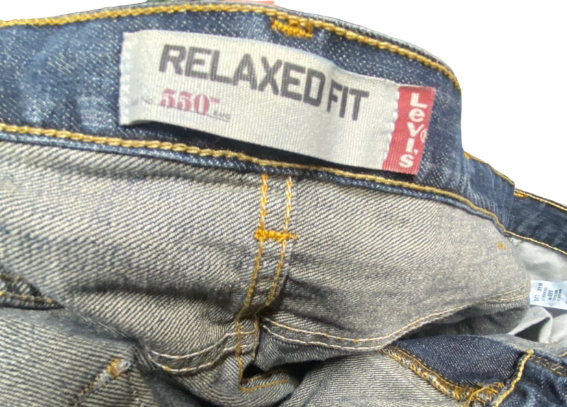 Levi's 550 Relaxed Fit Medium Wash Jeans Blue (Big & Tall Size: 48 x 30)