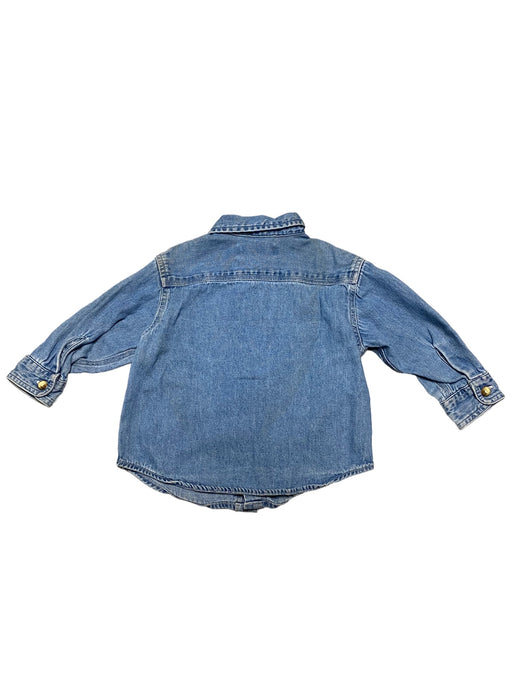 Faded Glory Authentic Wear Denim Long Sleeve Jean Shirt Infants (Size: 12 M)