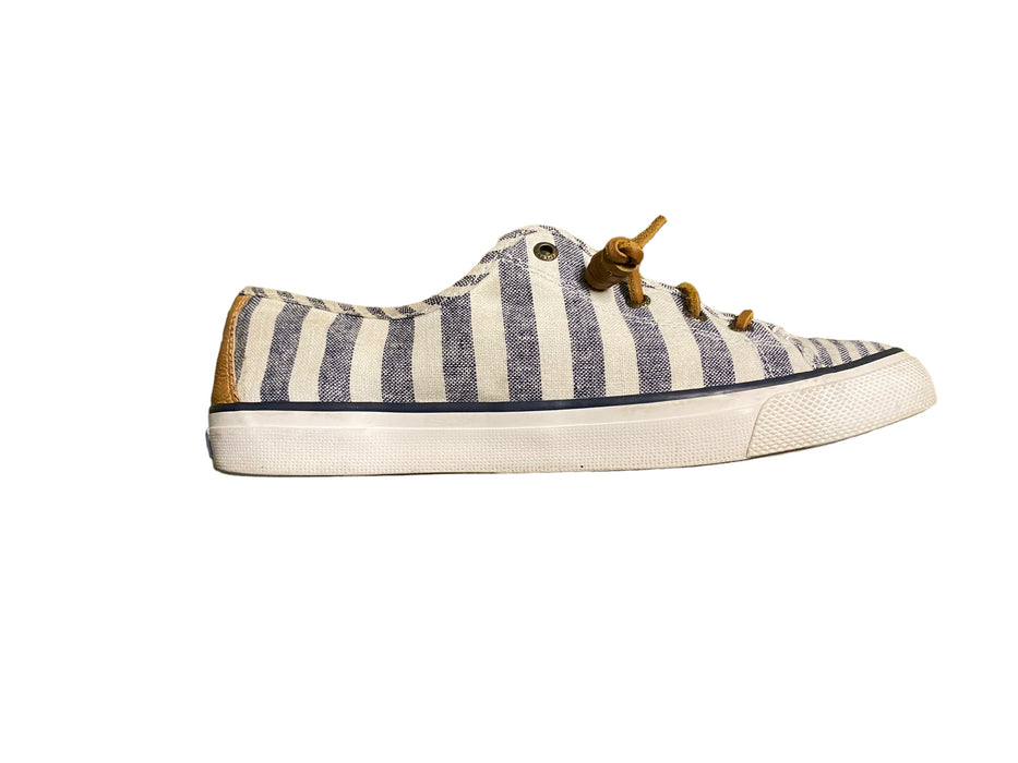 Sperry Top-Sider Halyard CVO Blue White Sneaker Shoes Women (Size: 9.5) 0567057