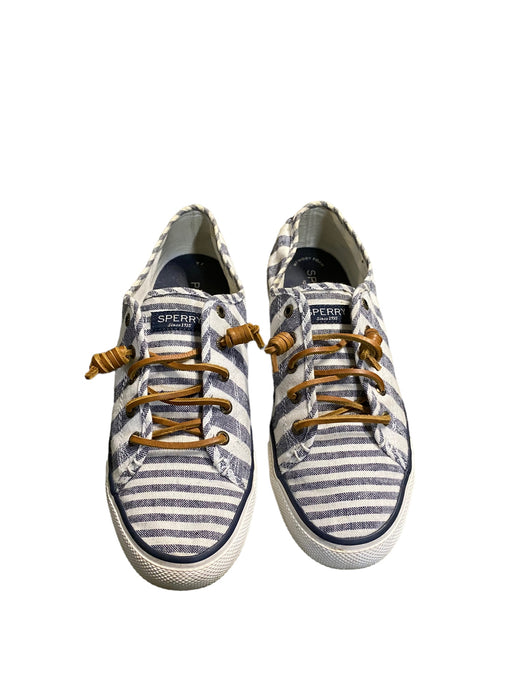 Sperry Top-Sider Halyard CVO Blue White Sneaker Shoes Women (Size: 9.5) 0567057