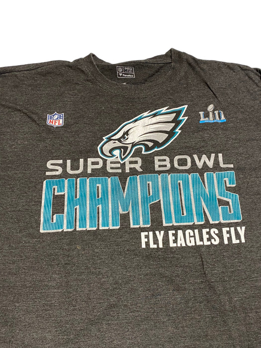 Philadelphia Eagles NFL Men's Super Bowl Fanatics Long Sleeve T-Shirt (Size:3XL)