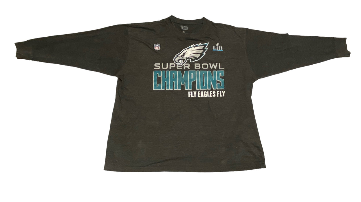 Philadelphia Eagles NFL Men's Super Bowl Fanatics Long Sleeve T-Shirt (Size:3XL)