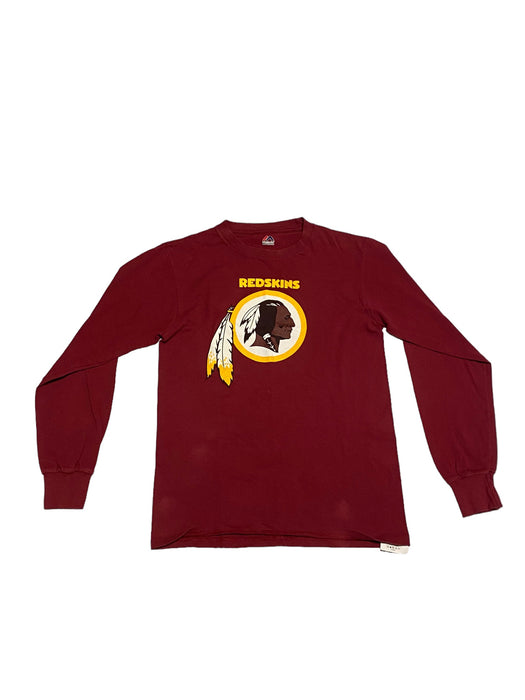 Washington Redskins NFL Women Majestic Logo Burgundy Long Sleeve T-Shirt (Sz: S)