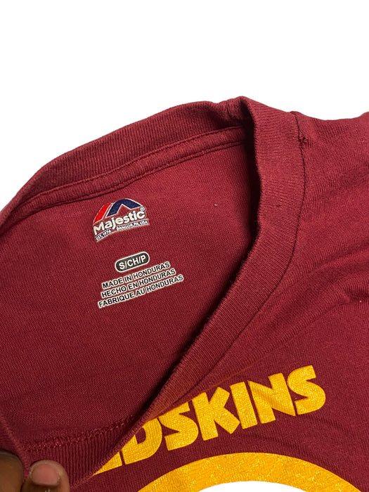 Washington Redskins NFL Women Majestic Logo Burgundy Long Sleeve T-Shirt (Sz: S)