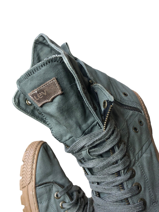 Levi's Army Green Combat Lace Up Hi Casual Sneaker Boots Men's (Size: 9.5)