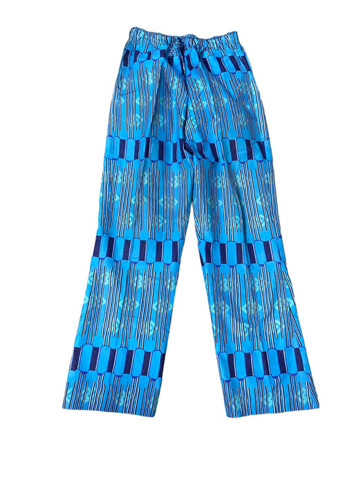 Indian Men's Kurta Pajama Long Sleeve Handmade Set Blue/Black (Size: M) NWOT
