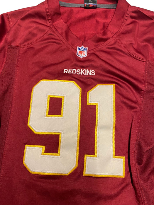 Washington Redskins NFL Women's Nike #91 Kerrigan Stitch Jersey (Size: M)