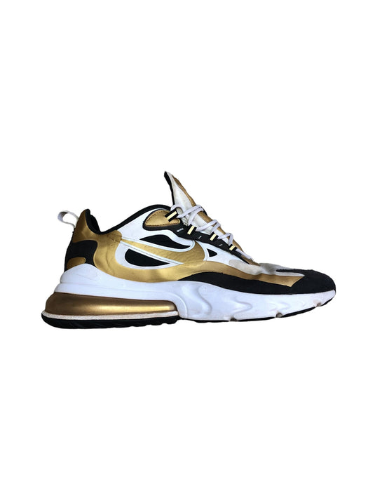 Nike Air Max 270 React White Gold Running Shoes Men's (Size: 11) CW7298-100