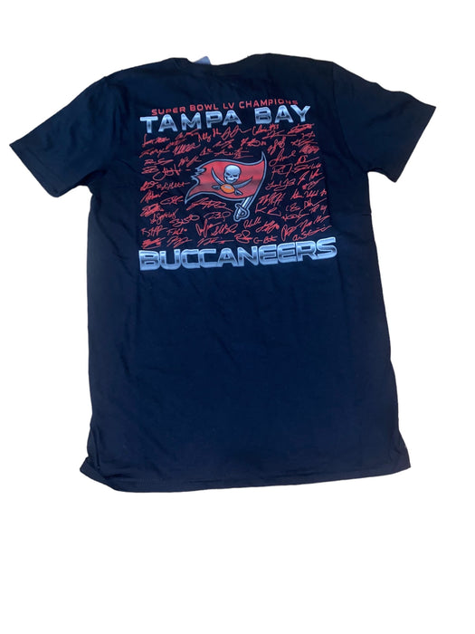 Tampa Bay Buccaneers NFL Men's Super Bowl Signed Graphic T-Shirt Black (Size: S)