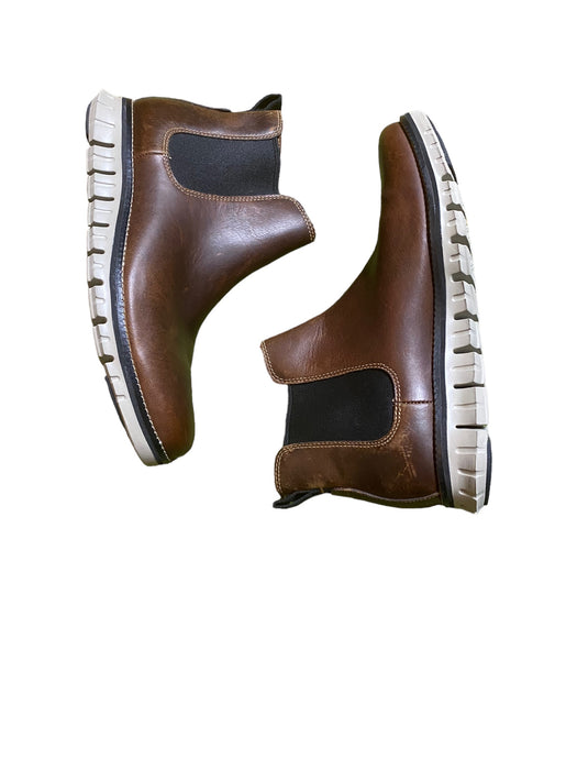 Cole Haan Zerøgrand Chelsea Brown Leather Waterproof Boots Men's (Size 8) C30164