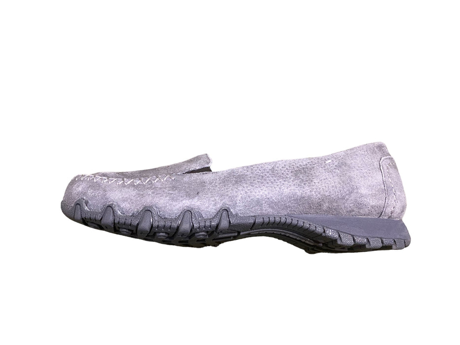 Skechers Bikers Expressway Relax Fit Grey Loafer Shoes Women's (Size 8) 49109