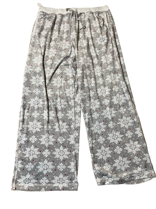 Nautica Women's Fleece Pajamas Sleepwear Gray (Size: XL)