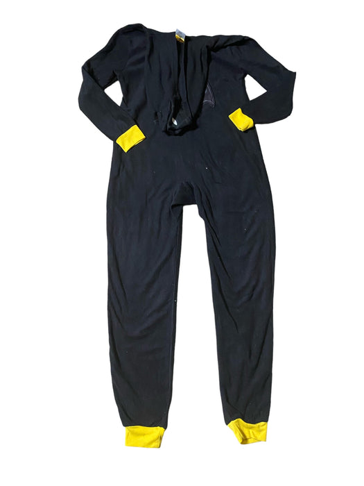 Batman Boys One Piece Fleece Pajama Black & Yellow (Size: M)