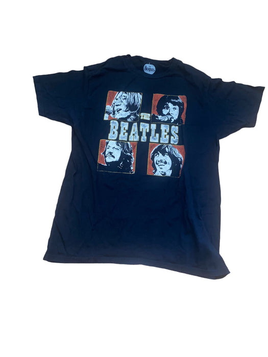 The Beatles Men's Graphics T-Shirt Black (Size: Large)