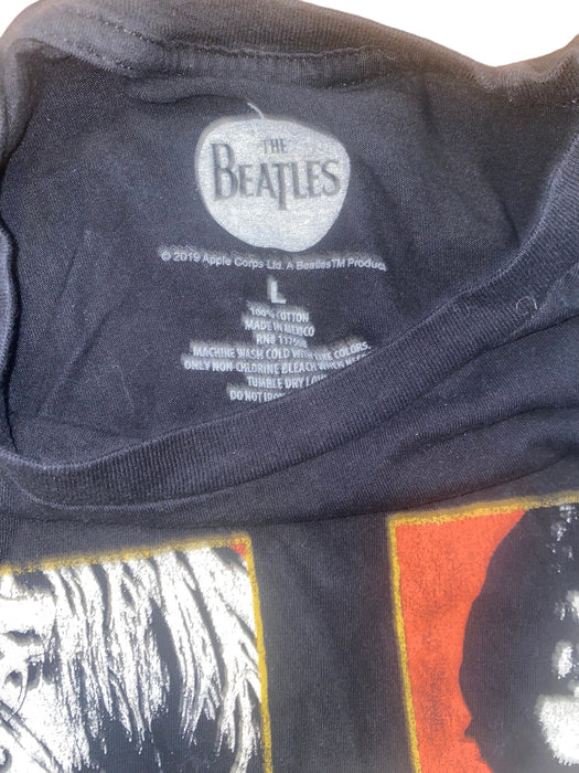 The Beatles Men's Graphics T-Shirt Black (Size: Large)