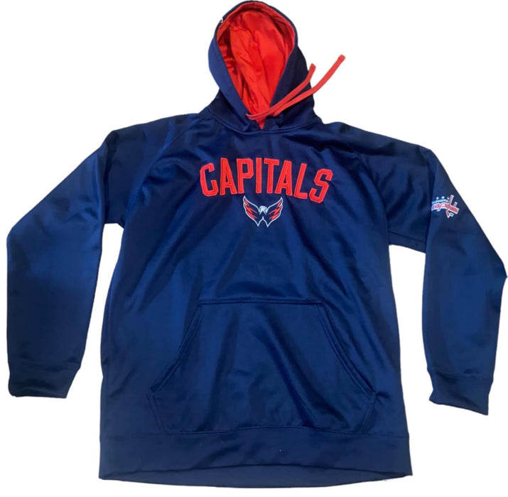 Washington Capitals NHL Men's Embroidered Team Logo Hoodie Navy (Size: L)