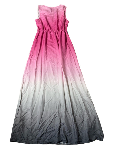 OutBack Red Women's A-Line Belted Dress Pink/Gray/White (Size: M)NWT