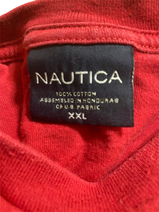 Nautica Men's Graphic Logo Crew Neckt T-shirt Red (Size: XXL)