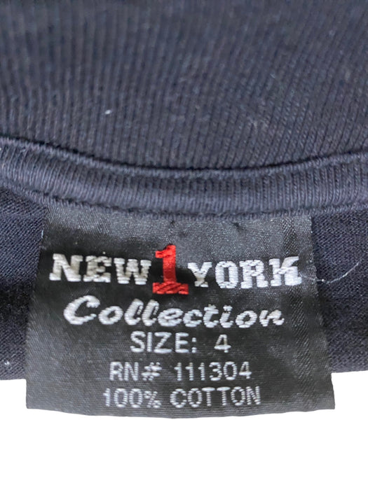 New 1 York Collection Women's T-Shirt Dress Black (Size: 4)