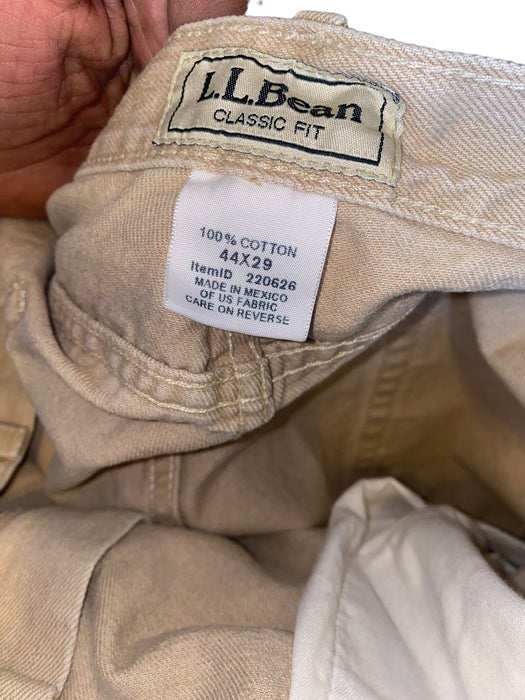 L.L. Bean Men's Classic Fit Light Wash Jeans Tan (Big & Tall: 44 x 29)